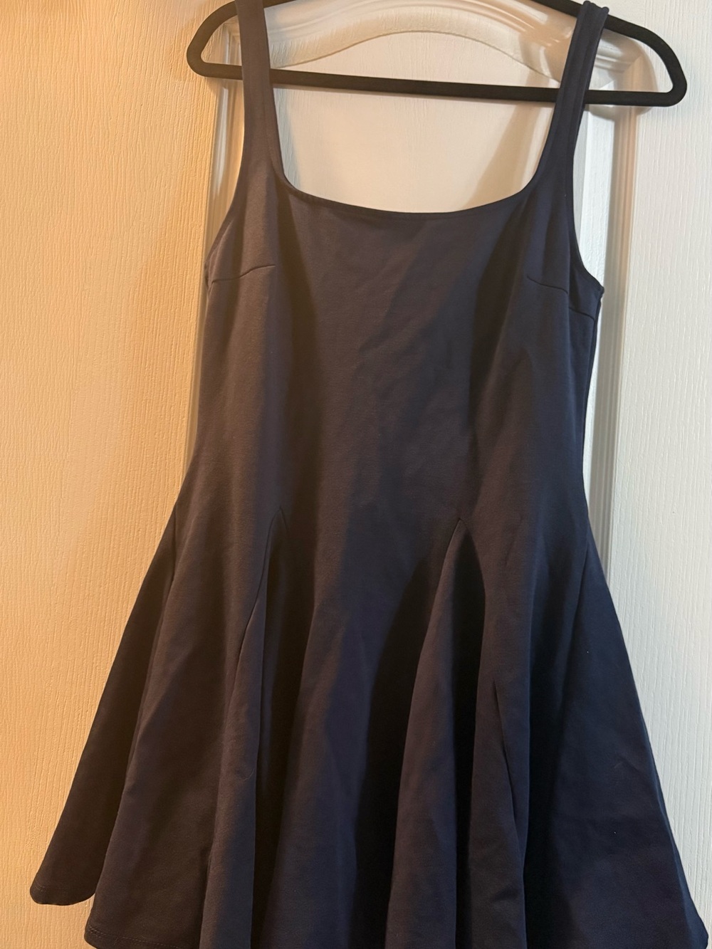 Urban Outfitters Women's Navy Scoop Neck Fit-and-Flare Dress